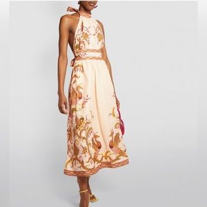 Brand new with tags,Zimmermann Cassia halter dress.US size 4.
